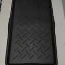 Boot-Tray Heavy Duty Rubber Mat with Lip Waterproof Shoe Mat Tray for Entryway Indoor Outdoor Multi Use Catch All Trays Entryway Shoe Storage 16x27.5 Inches (Twill)