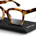 Miyya Blue Light Glasses for Women & Men Oversized UV & Blue Light Blocker Chunky Frames, Stylish Eyewear Accessories (tortoiseshell)