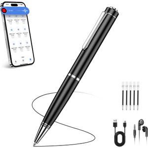 136G Digital Voice Recorder, Audio Recorder with 25H Battery Life, Playback & Voice Activation Recording Device, Voice Activated Recorder with AI Noise Reduction for Lectures/Meetings/Interviews