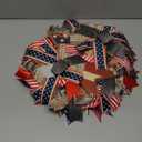 Patriotic Wreath 4th of July Wreath,  American Flag Summer Wreaths for Front Door Red White Blue Decorations Memorial Day Independence Day Decor for Wall, Home, Indoor, Outdoor, A