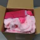 Sintuff 24 Pcs Girls Spa Party Supplies for Sleepover Birthday 6 Spa Robes Slumber Party 6 Tote Bags 6 Headbands 6 Masks(Size 14,Rose Red Birthday)