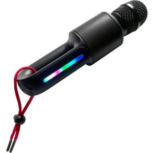 Move Mic by Singing Machine Bluetooth Karaoke Microphone & Speaker with LED Lights, 22 Voice FX & Rechargeable Battery Portable Mic for Dorm Parties, Family Fun, Kids, and Teens