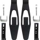 Hood Latch Strap with Catch Bracket Kit 2 Pack Compatible with Kenworth T300 T600 T800 W900, Peterbilt 357 367 377 378 379 388 389 1987-2011 Truck Hood Parts Replaces 23-13857 L56-0001 HLK1035