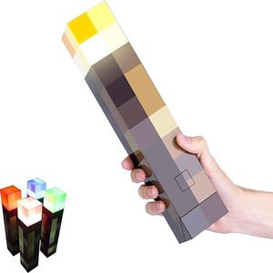 Torch Light Wall Mounted, USB Rechargeable Light-up Torch Lamp with Wall Mount & Hand Held for Boys Bedroom Decoration - 4 Color