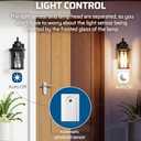 DEWENWILS Light Sensor Socket, Dusk to Dawn Sensor Socket with Sensor, 50M Signal Range, E26/ E27 Base Automatic Dusk to Dawn Light Socket for Porch Light Floodlight, 1 Sensor + 2 Light Sockets