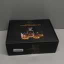 LIGHTEN LIFE Crystal Whiskey Decanter Set for Men - Gift Box With Glasses, Non-Lead Glass for Bourbon and Liquor - Perfect for Dad, Husband, Whiskey Lovers