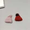 Bencailor 24 Pcs Mini Christmas Knitting Hats and Mini Christmas Scarf Set Knitting Doll Hat Scarf Santa Knit Hat Tree Ornaments for DIY Craft Art Doll Decoration (Mixed Color)