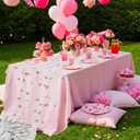 2 Pack Cherry Table Runner 35x120 Inch Cherry Birthday Party Decorations Fruit Summer Lace Tulle Fabric Table Dining Room Kitchen Holiday Wedding Baby Shower Arch Veil Decor