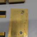 180 Degree Glass Shower Door Hinges Heavy Duty Solid Brass Glass Shower Door Hinges for 5/16"(8mm) - 1/2"(12mm) Thickness Tempered Glass (Brushed Gold, 2 Pack, 180 Degree)