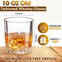 Yaomiao 16 pack Old Fashioned Whiskey Glasses Bulk 10 oz Bourbon Cocktail Rocks Glasses for Whiskey Bourbon Liquor and Cocktail Drinks Gift 