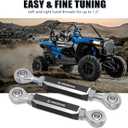 NICECNC Front Anti Sway Bar Compatible with Polaris RZR 1000S4 2019-2020, GENERAL 1000 2016-2021, RZR 64 XP4 1000 MD 2021,See Fitments Black