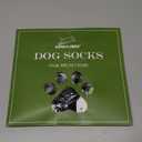 EXPAWLORER Anti Slip Dog Socks to Prevent Licking Paws, Dog Shoes for Hot Pavement, Dog Booties for Small Medium Large Senior Dogs, Traction Control Boots & Paw Protectors for Hardwood Floors (Medium (4 Count), Black Grey Plaid)