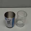 iDesign Austin Metal Covered Holder Stand, Holds Regular and Electric Toothbrushes in Master, Guest, Kid's, College Dorm Bathroom, Brushed