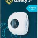 Safety 1st Parent Grip Door Knob Covers, White, One Size,4 Count (Pack of 1) (HS3260600)