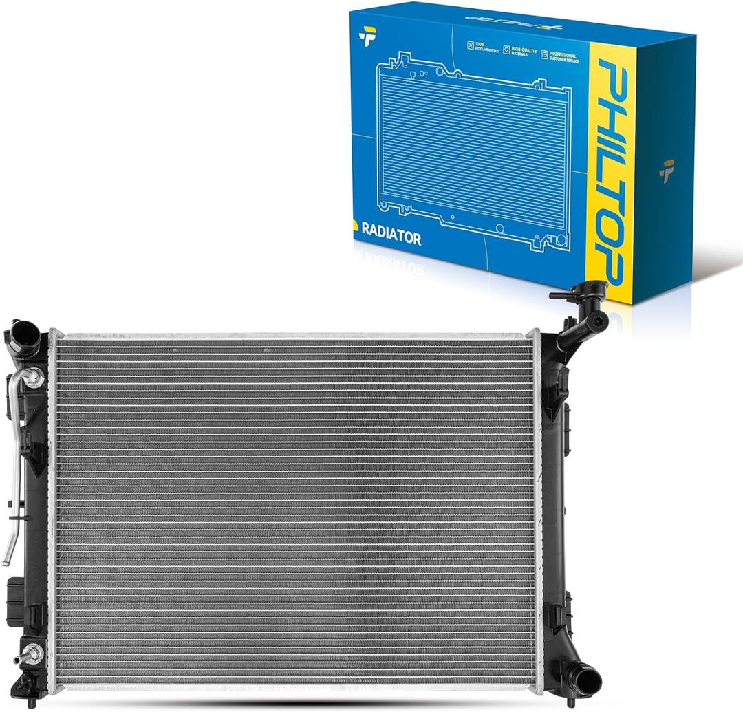 PHILTOP CU13603 Engine Coolant Aluminum Radiator for 2016-2020 Optima 2.4L