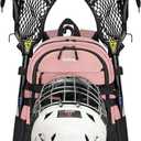Goloni Lacrosse Bag, Youth & Adult Lacrosse Backpack with Tow Stick Holder and Shoes Compartment,Field Hockey Bag for Boys & Girls