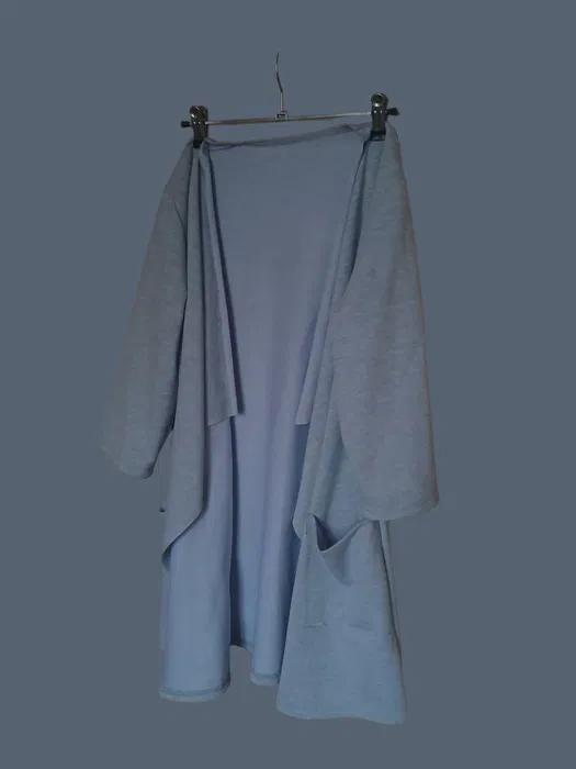 Blue Jacket With Hood, 90% Polyester Fiber 10% Elastane, M/L