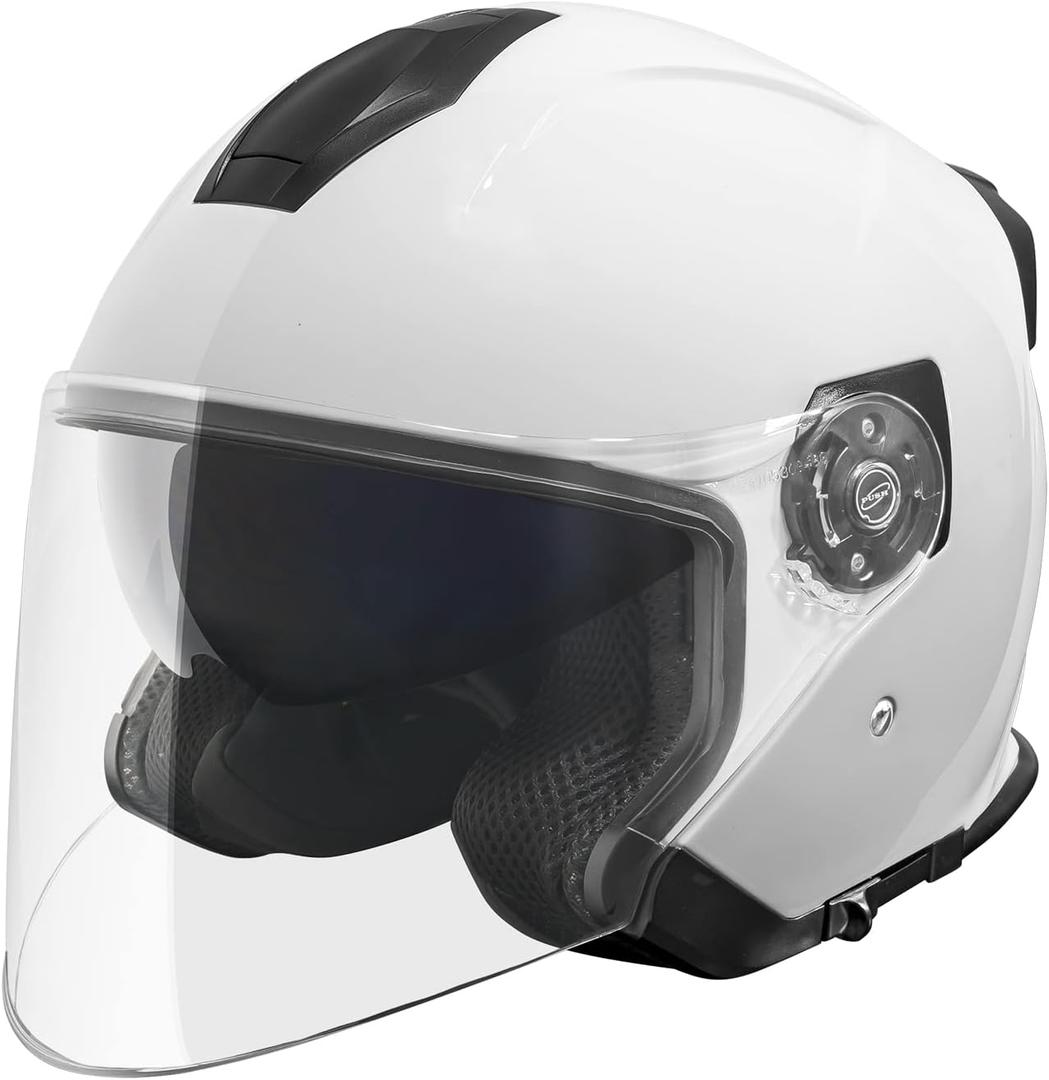 VCAN V88 3/4 Open Face Motorcycle Scooter Helmet ECE & DOT Approved, Large