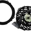 Upgraded Recoil Pull Starter Assembly Replacement for Briggs & Stratton 450E 500E 550EX 575E 600E 625E 625EX 140cc 21" Engines Black