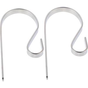 Cabilock 2pcs Christmas Stocking Hooks Iron Hangers for Mantel Decoration Strong Hold for Holiday Stockings Antique Finish for Festive Displays