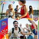 Quelay 72 Pcs Hispanic Heritage Month Party Favors Bulks Included 24 Hispanic Rubber Bracelets 24 Buttons Badges Round Button Pins 24 Lanyard Keychains Gifts Bulk for Festival Accessory Party Decor