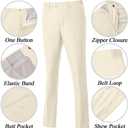 Mens Suit Slim Fit 3 Piece Double Breasted Suit Men Formal Tuxedo Set Casual Wedding Prom Groom Suits (XXXL)