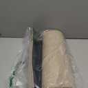 Color&Geometry Ultra-Thin Indoor Door Mat, 17"x29" Low-Profile Non-Slip Entryway Rug with Modern Geometric Texture, Washable Doormat for Indoor Entrance, Front Door, Khaki(Rolled-up NO Creases)