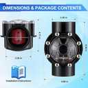 2 x Dreyoo 2 PACK Pool Check Valve Compatible with Jandy 1-1/2-Inch to 2-Inch Check Valve, 180-degree Regulator Positive Seal & Non Lube Pump Flow Regulator for Swimming Pools and Spas
