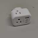 US to UK Ireland Plug Adapter, Addtam Type G Power Adapter with 3 AC Outlets and 3 USB(1 USB C), Travel Essentials for USA to Dubai Scotland British London England Hong Kong Irish