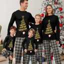 Rnxrbb 2025 Christmas Pajamas Family Matching Sets Christmas Pjs Xmas Sleepwear for Women Men Couples Adult Kids (L)