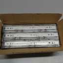 12 inch Ball Bearing Drawer Slides 6 Pairs (12pcs) - 100LB Capacity, Full Extension Side Mount Slides for Kitchen Cabinets, Wardrobes, Office Furniture (Silver 12inch)