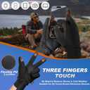 Sukeen Winter Warm Gloves Men Women, Touchscreen Anti-Slip Winter Gloves for Men Cycling Running Hiking Driving Biking (Medium, Black)