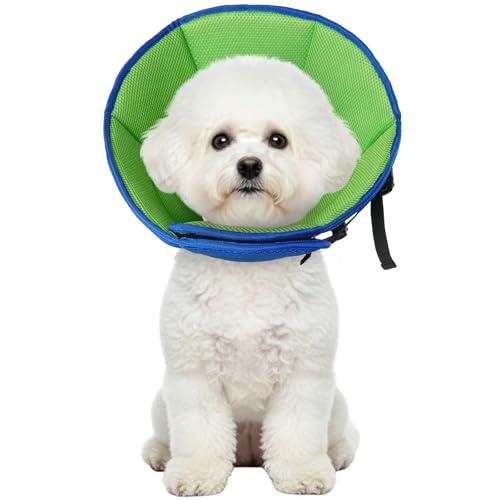 Dog Cone Collar After Surgery, Adjustable Soft Recovery Cone for Small Dogs to Stop Licking, Light-Weight Comfortable Elizabethan Collar for Dogs Anti-Bite Lick Protective Wound, S