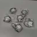 6Pcs Glass Christmas Ornaments Clear Faceted Glass Star Hanging Decorations for Centerpieces Sun Light Catcher Crystal Ornaments for Christmas Tree Windows Chandelier Wedding New Year Party Supplies