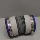 3FT Dryer Vent Hose 4 Inch, Heavy Duty 6-Layer Flexible Aluminum Dryer Duct with Rubber Seal Connectors, Heat Resistant Easy-Install Dryer Exhaust Hose for Tight Spaces, Universal Dryer Vent Kit