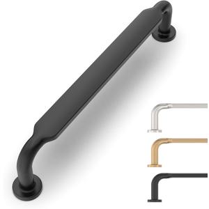10 Pack Matte Black Cabinet Pulls 5 Inch Kitchen Cabinet Handles Cabinet Hardware Kitchen Handles for Cabinets Cupboard Handles Black Dresser Pulls Drawer Handle (5"/128MM Hole Center)