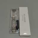 MioHHR Solid Stainless Steel Bands Compatible with Apple Watch 38mm 40mm 41mm, Metal Strap with Soft TPU Case for iWatch Bands Series 9 8 7 6 5 4 3 2 1 SE SE2 SE3 Women and Men, Silver/Gold