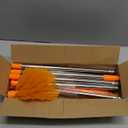 20 Feet High Reach Duster Kit with 2-14 ft Extension Pole, Cobweb & Corner Brush Cleaning Duster Kit for Cleaning, Microfiber Feather Duster Cleaner with Washable Head for Ceiling Fan, Furniture, Home