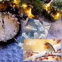 3 x Fancy Land 2025 Happy New Year Cards with Envelopes Nature Holiday Greeting Cards for NYE Party Supplies 24Pcs