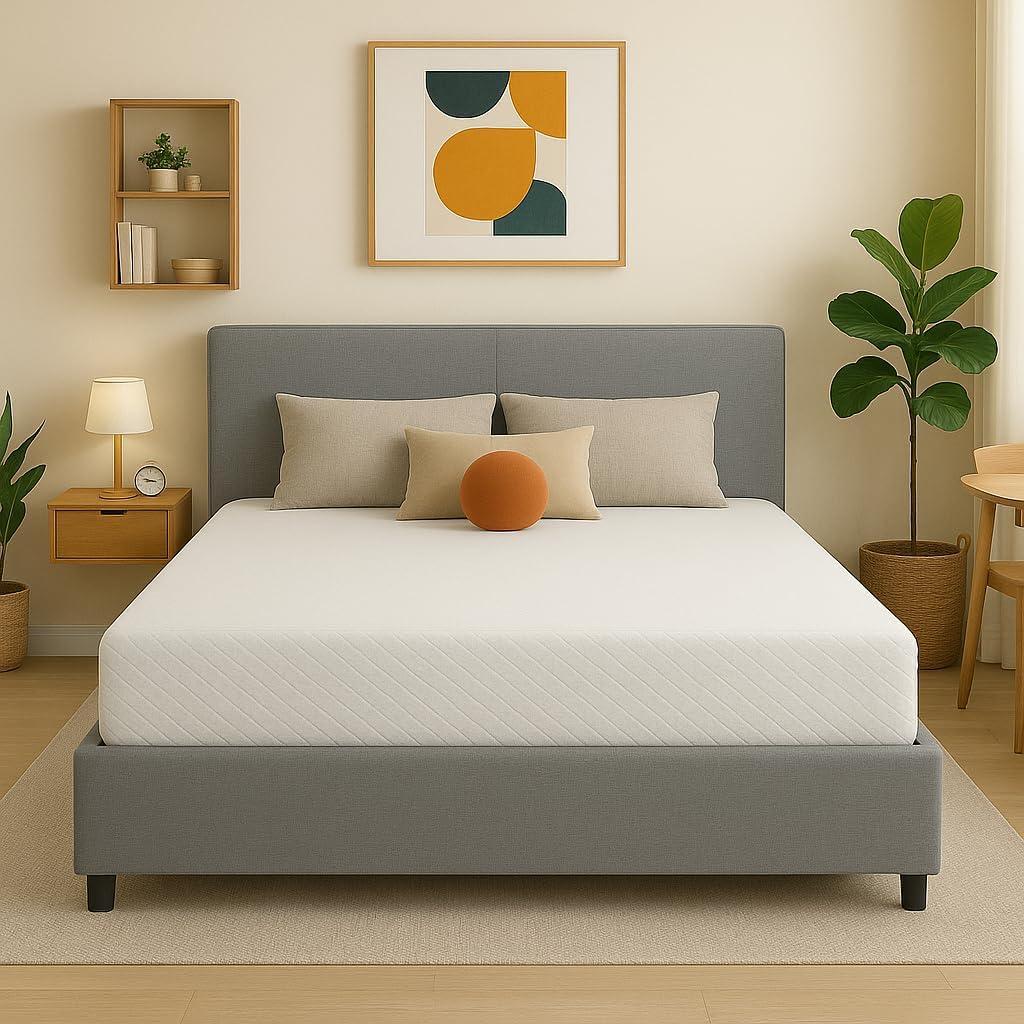 Memory Foam Mattress, Gel-Infused with High-Density Base, Medium Firm, CertiPUR-US, Washable Cover, 12-inches, Cal King