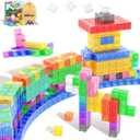 106PCS Magnetic Blocks, Classroom Must Have Creative Learning Kids Toys | Preschool Montessori Sensory Autism Magnet Toys for Boys and Girls Ages 3 4 5 6