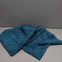 Kevin Textile 14x36 Inch Long Lumbar 1 Pack Boho Decorative Throw Pillow Cover Soft Striped Corduroy Rectangle Cushion Case Farmhouse Solid Color Accent for Living Room Couch Sofa Bed, Teal Blue