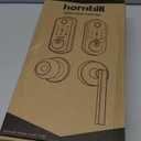 WiFi Smart Door Lock Set: Hornbill Keyless Entry Door Lock Deadbolt with Handle Set Fingerprint Front Door Lock with 2 Knobs Alexa Bluetooth Remote Code Auto Lock for Home Hotel Security Black