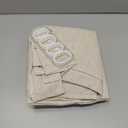 Awellife Linen Shower Curtain Beige Boho Farmhouse Shower Curtains for Bathroom Fabric Cream Cloth Liner 72 x 72 Inch