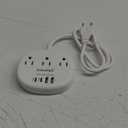 European Travel Plug Adapter with USB C, Multi Country Outlet Adapter with 3 AC Outlets and 4 USB Ports, Type C Plug Adapter for US to Most of Europe Iceland Spain Italy France Germany etc