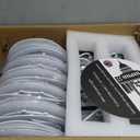 Meconard 12 Pack 6 Inch 5CCT LED Canless Recessed Lighting with Night Light, 2700K/3000K/3500K/4000K/5000K Selectable Ultra-Thin LED Ceiling Lights, 12W=110W, 1050LM, Dimmable Wafer Downlight ETL&FCC (White)