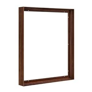 FOLKOR Floating Frame for 24x36 Canvas Painting, DIY Metal Canvas Frame with 1.5 Inch Deep for Oil Paintings Art Prints Artwork Landscape Portrait Living Room Wall Decor (Walnut)