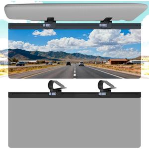 Sun Visor Extender for Car, Visor Extender Attachment for Car, Adjustable Visor Extender Sun Blocker UV400, Polarized Sun Visor Extender, Anti-Glare, UV Protector (1 Pack, Large)