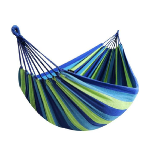 9 ft. Portable Fabric Hammock with Tree Straps and Travel Bag for Travel, Camping, Outdoor Activity in Green