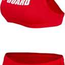 BLARIX Womens Guard Swimsuit 2 Piece (Medium, Red)